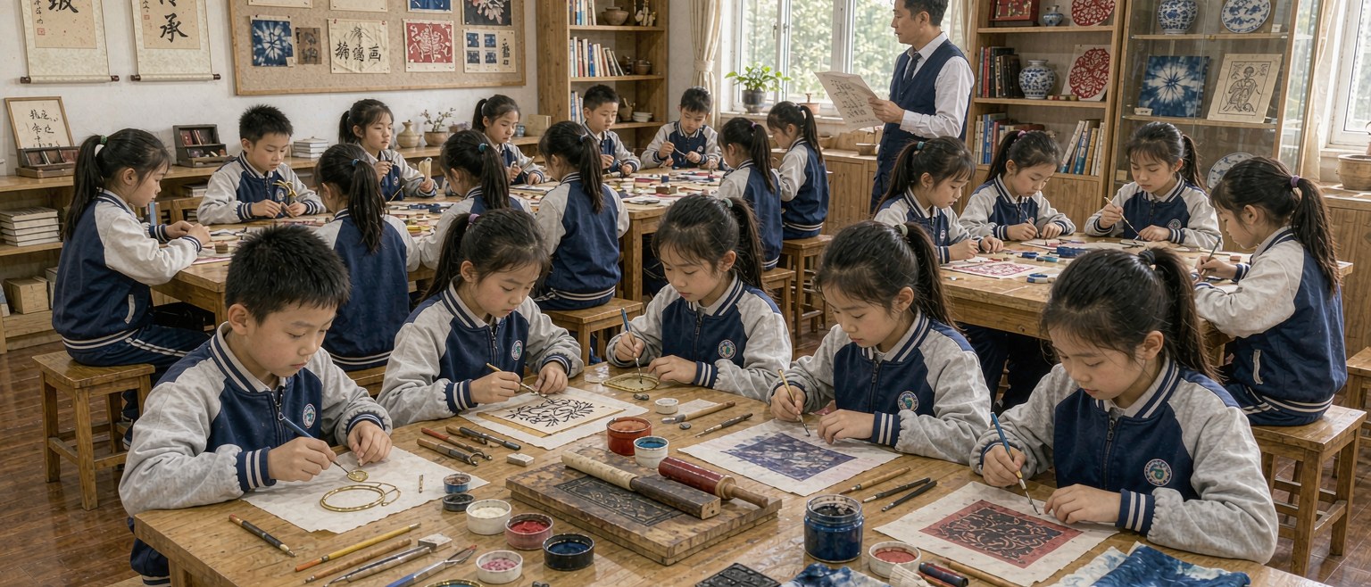 非遗手工坊课堂实拍